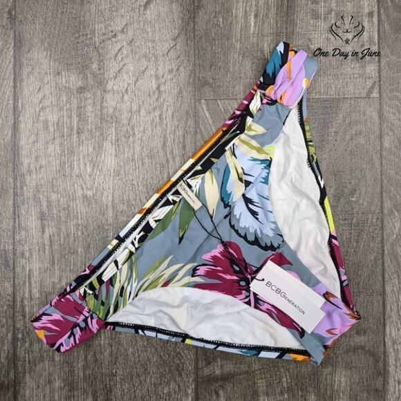 Bcbgeneration Tropical Print Bikini Bottom Size XL - Picture 2 of 3